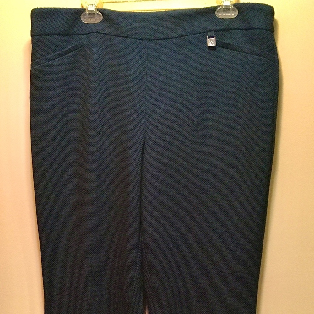 New York & Co. 7th Ave. Pull On Dress Pant XL Navy